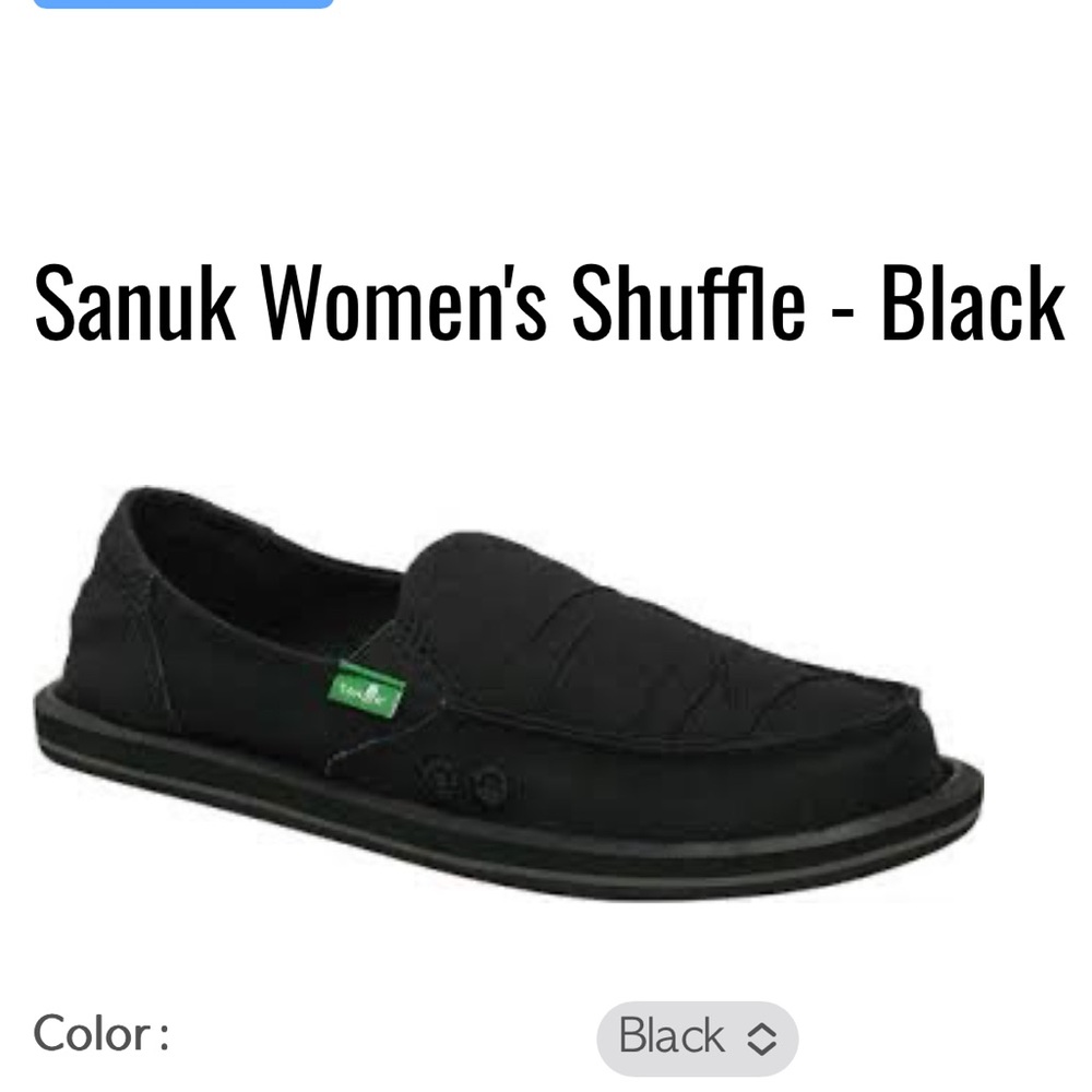 Sanuk Women’s Shuffle yoga mat insole 8 black
